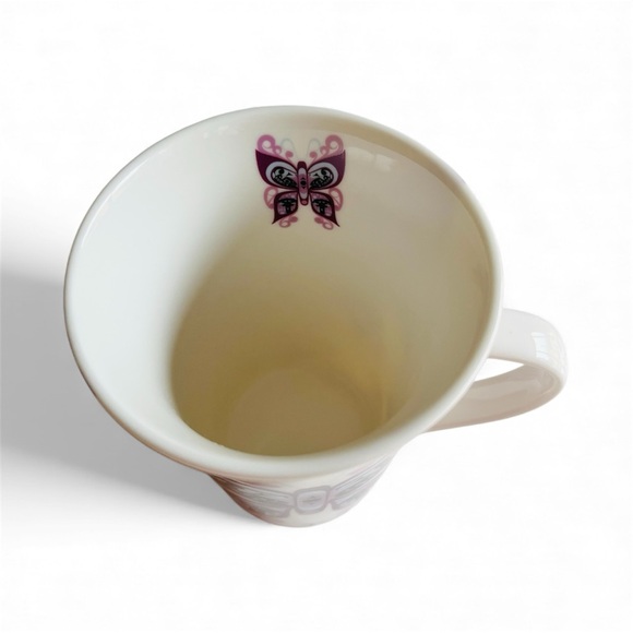 Oscardo porcelain mug with butterfly design by Indigenous artist Francis Dick - Picture 7 of 8